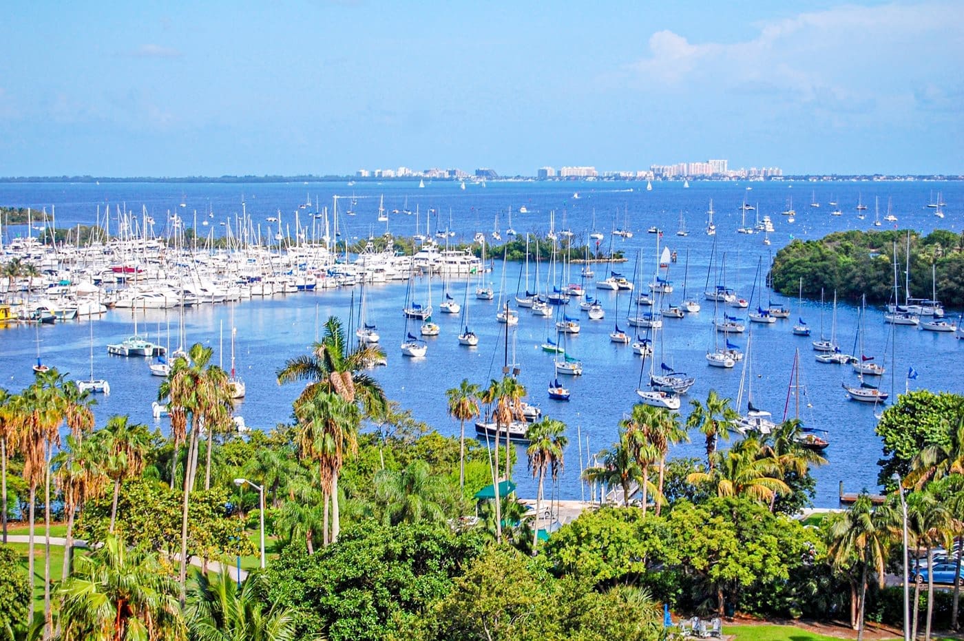 beautiful Biscayne Bay view from the top