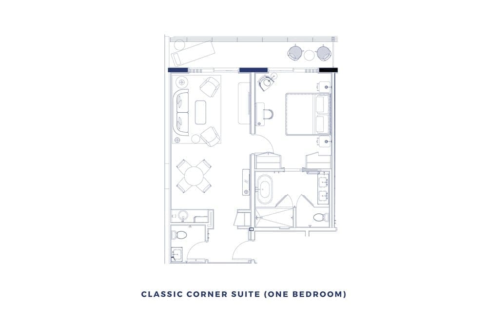 classic corner suite floor plan